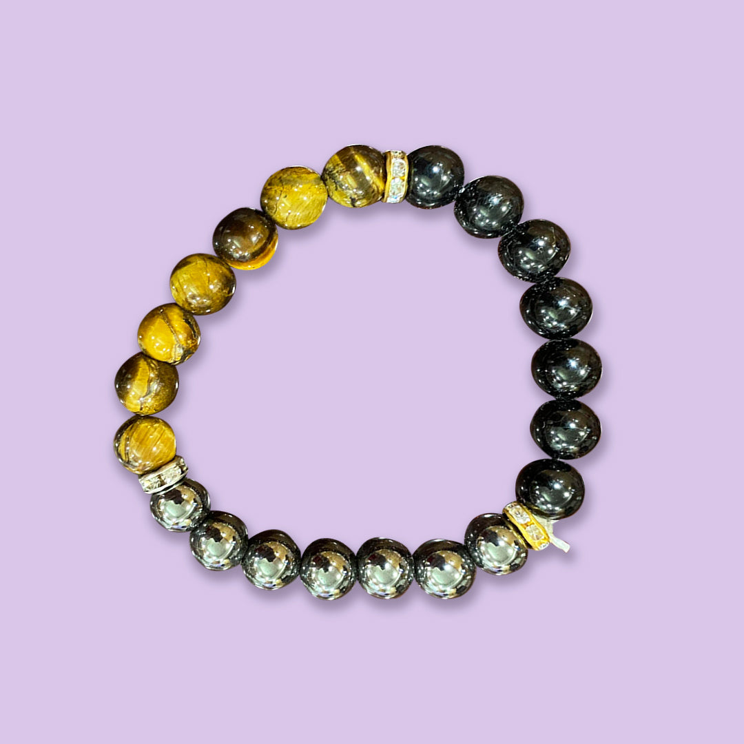 Tiger's Eye with Black Tourmaline