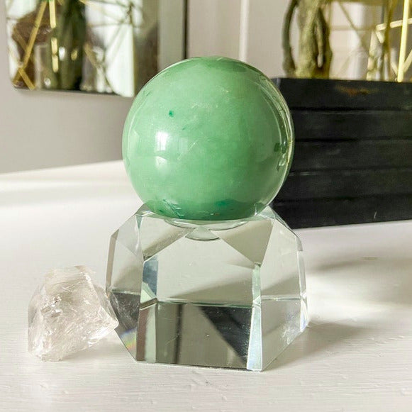 Green Aventurine Sphere - Money Magnet